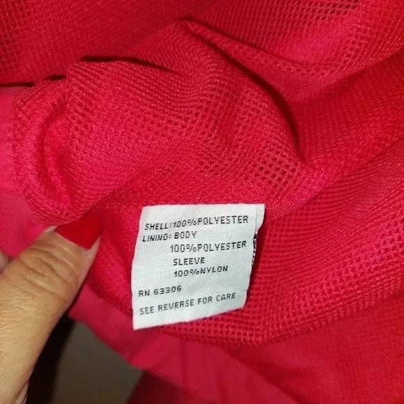 WilsonRed hooded zip up jacket size large - Picture 8 of 8